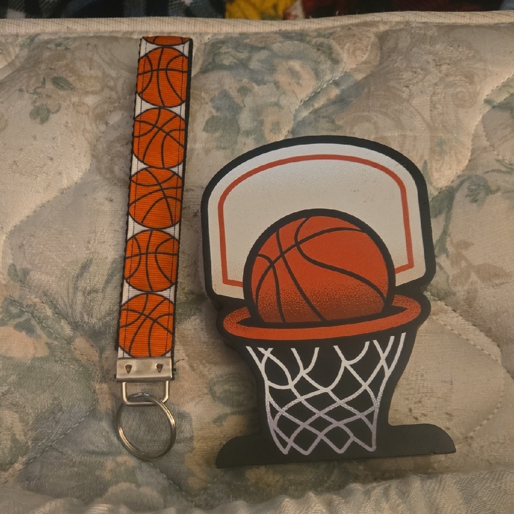 Basketball Keychain and Decor Set
